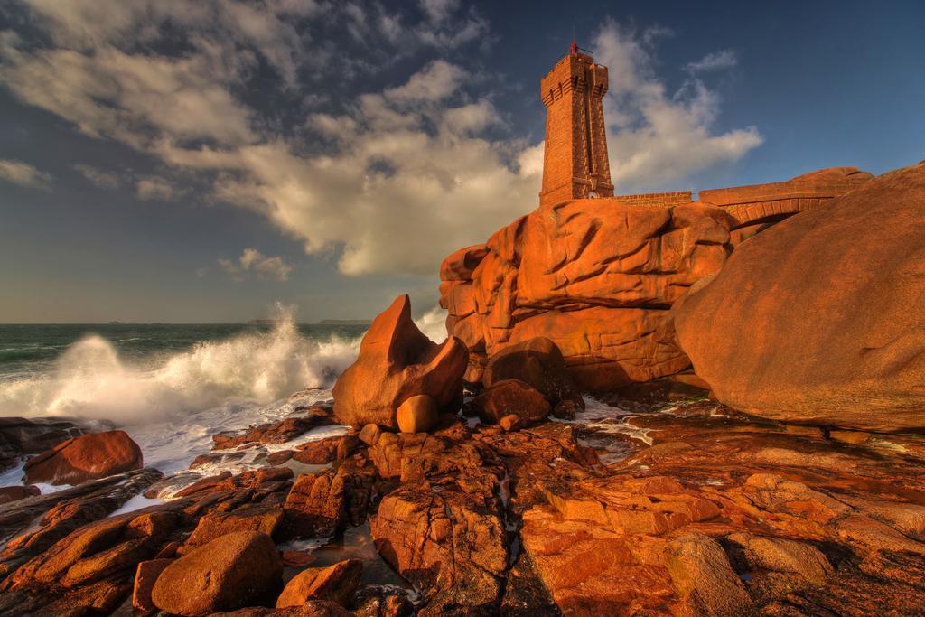 Hotel Des Rochers Perros-Guirec Szoba fotó